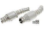 TUBE DE DESCENTE "DOWNPIPE" EN INOX avec bouclier thermique et catalyseur POUR ALFA ROMEO GIULIA 2.9L TURBO / ALFA ROMEO STELVIO 2.9L TURBO Q4 (2017+)