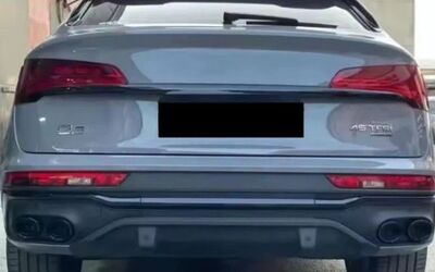 DIFFUSEUR DE PARE CHOC ARRIERE EN ABS LOOK SQ5 AVEC EMBOUTS FACTICES POUR AUDI Q5 FY SPORTBACK PHASE 2 (02-2020/2024)