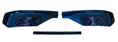 DIFFUSEUR DE PARE CHOC ARRIERE EN ABS LOOK SQ5 AVEC EMBOUTS FACTICES POUR AUDI Q5 FY SPORTBACK PHASE 2 (02-2020/2024)