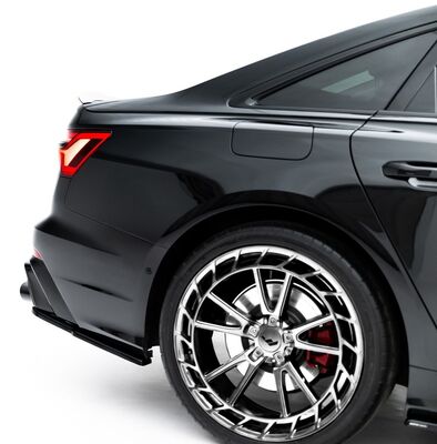 DIFFUSEUR DE PARE CHOC ARRIERE AUDI A6 4K/C8 SLINE OU S6 + EMBOUTS D'ECHAPPEMENT FACTICES (2019/202()