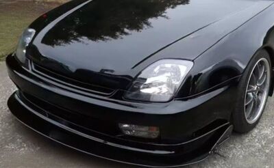 LAME DE PARE CHOC AVANT 4 OU 5 PARTIES HONDA PRELUDE SI 5G PIANO BLACK OU CARBONE LOOK (1997/2001)