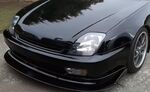 LAME DE PARE CHOC AVANT 4 OU 5 PARTIES HONDA PRELUDE SI 5G PIANO BLACK OU CARBONE LOOK (1997/2001)