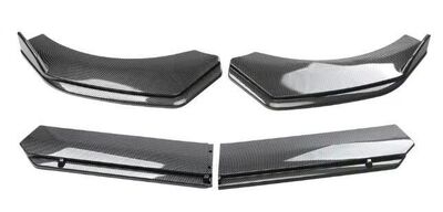 LAME DE PARE CHOC AVANT 4 OU 5 PARTIES HONDA PRELUDE SI 5G PIANO BLACK OU CARBONE LOOK (1997/2001)
