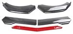 LAME DE PARE CHOC AVANT 4 OU 5 PARTIES HONDA PRELUDE SI 5G PIANO BLACK OU CARBONE LOOK (1997/2001)
