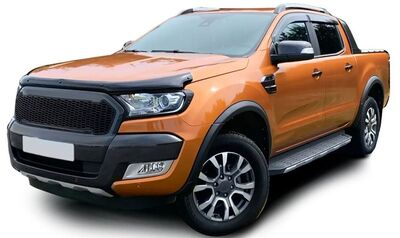 DEFLECTEURS DE VITRES AVANT PIANO BLACK FORD RANGER T6/T7/T8 (2012/2022)