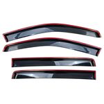 DEFLECTEURS DE VITRES AVANT PIANO BLACK FORD RANGER T6/T7/T8 (2012/2022)