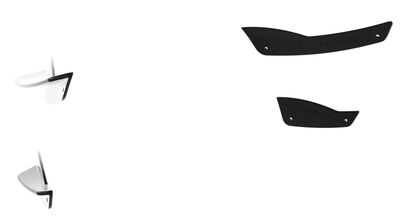 SPLITTERS "CANARDS" DE PARE CHOC AVANT MERCEDES CLE COUPE/CABRIOLET C236 53AMG PHASE 1 (2023+)