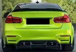 DIFFUSEUR ARRIERE + SPLITTERS LATERAUX EN CARBONE BMW M3 F80 OU M4 F82 "MAXI EVO PSM STYLE" (2014/2019)