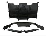 DIFFUSEUR ARRIERE + SPLITTERS LATERAUX EN CARBONE BMW M3 F80 OU M4 F82 "MAXI EVO PSM STYLE" (2014/2019)