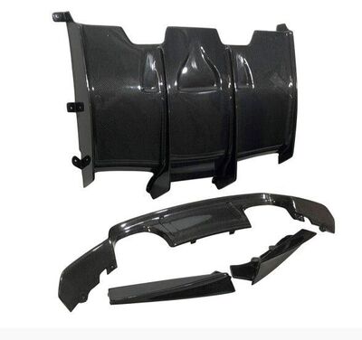 DIFFUSEUR ARRIERE + SPLITTERS LATERAUX EN CARBONE BMW M3 F80 OU M4 F82 "MAXI EVO PSM STYLE" (2014/2019)
