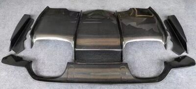 DIFFUSEUR ARRIERE + SPLITTERS LATERAUX EN CARBONE BMW M3 F80 OU M4 F82 "MAXI EVO PSM STYLE" (2014/2019)