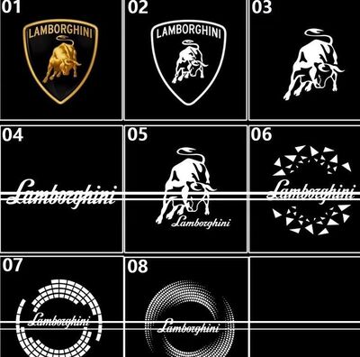 ECLAIRAGE WELCOME LIGHT siglé GAMME LAMBORGHINI URUS AVENTADOR HURACAN GALLARDO
