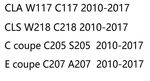 ECLAIRAGE WELCOME LIGHT siglé GAMME MERCEDES CLA W117 (2012-2019) MERCEDES CLASSE E Coupé/cabriolet C207/A207 (2010-2017) MERCEDES CLS W218 (2010-2018)