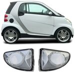 JEU DE 2 REPETITEURS LATERAUX CHROMES OU BLACK SMART FORTWO 451 (2007/2015)