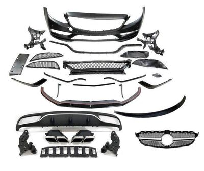 KIT CARROSSERIE MERCEDES CLASSE C STANDARD PHASE 1 BERLINE OU KOMBI/ESTATE LOOK C63 (02-2014/02-2018)