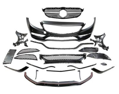 KIT CARROSSERIE MERCEDES CLASSE C STANDARD PHASE 1 BERLINE OU KOMBI/ESTATE LOOK C63 (02-2014/02-2018)