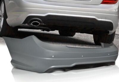 PARE CHOC ARRIERE MERCEDES CLASSE C  W204 (BERLINE OU COUPE) LOOK AMG PHASE 1 (2007/02-2011) OU PHASE 2 (03-2011/2014)