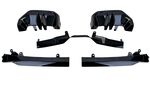 LAME DE PARE CHOC ARRIERE 5 PIECES BMW SERIE 5 G60 PACK M PHASE 1 PIANO BLACK OU CARBONE LOOK "NIGHT DESIGN" (2023+)