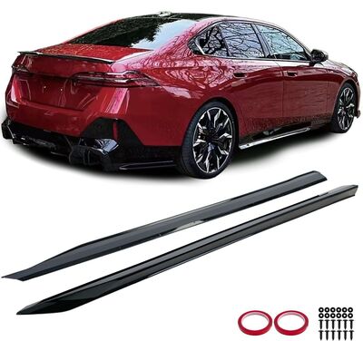 JEU DE BAS DE CAISSE (RAJOUTS EN ABS) BMW SERIE 5 G60/G61 PACK M "NIGHT DESIGN" (2023+)