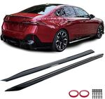 JEU DE BAS DE CAISSE (RAJOUTS EN ABS) BMW SERIE 5 G60/G61 PACK M "NIGHT DESIGN" (2023+)