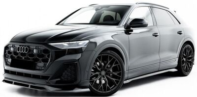 LAME DE PARE CHOC AVANT EN CARBONE AUDI Q8 SLINE OU SQ8 4M PHASE 2 (2023+)
