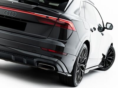 SPLITTERS DE PARE CHOC ARRIERE EN CARBONE AUDI Q8 4M S LINE OU SQ8 PHASE 2 (2023+)