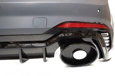 PARE CHOC ARRIERE AUDI A4 B9 8W BERLINE STANDARD PHASE 1 BLACK EDITION (08-2015/04-2019)