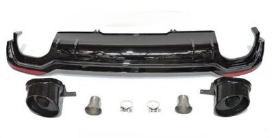 PARE CHOC ARRIERE AUDI A4 B9 8W BERLINE STANDARD PHASE 1 BLACK EDITION (08-2015/04-2019)