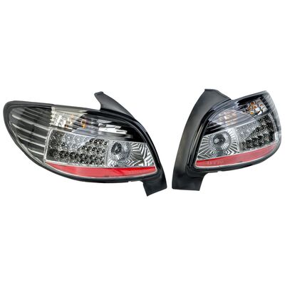 FEUX A LEDS PEUGEOT 206 SMOKE/BLACK LINE (1998/2007)