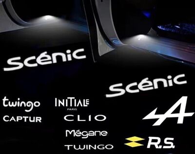 ECLAIRAGE WELCOME LIGHT siglé GAMME RENAULT
