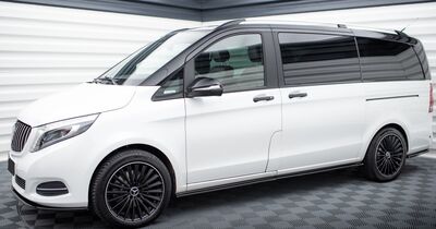 JEU DE BAS DE CAISSE (set de 4 RAJOUTS EN ABS) MERCEDES VITO W447 PHASE 2 STANDARD EXTRA LONG (2019/2024) MERCEDES CLASSE V STANDARD EXTRA LONG (2016/2024)