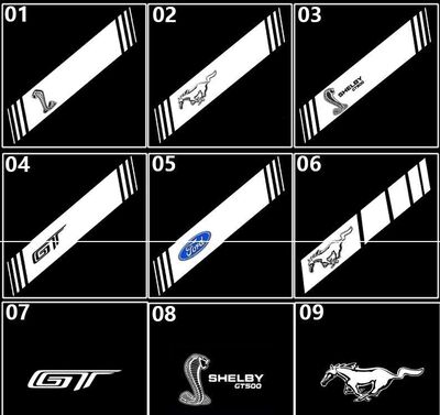 ECLAIRAGE WELCOME LIGHT siglé MUSTANG (2015/2022)