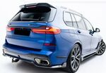 LAME DE PARE CHOC ARRIERE EN CARBONE BMW X7 LCI PACK M (AVEC ATTELAGE) "DTM LOOK" (2018+)
