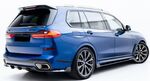 LAME DE PARE CHOC ARRIERE EN CARBONE BMW X7 LCI PACK M (AVEC ATTELAGE) "DTM LOOK" (2018+)
