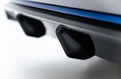 LAME DE PARE CHOC ARRIERE EN CARBONE BMW X7 LCI PACK M (AVEC ATTELAGE) "DTM LOOK" (2018+)