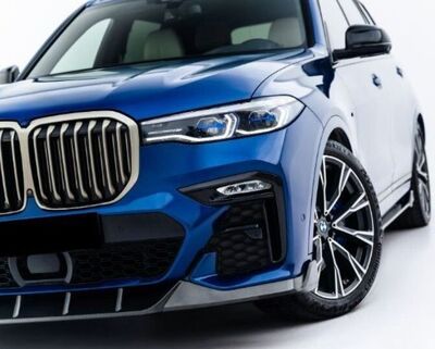 LAME DE PARE CHOC AVANT EN CARBONE BMW X7 PACK M PHASE 1 (2018/2022)