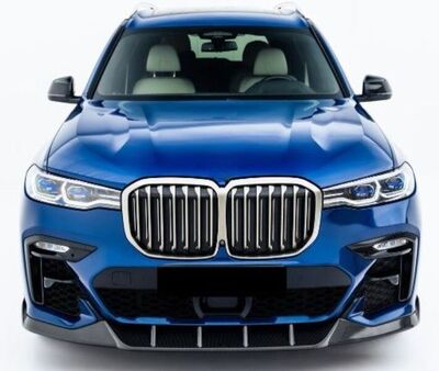 LAME DE PARE CHOC AVANT EN CARBONE BMW X7 PACK M PHASE 1 (2018/2022)