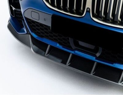 LAME DE PARE CHOC AVANT EN CARBONE BMW X7 PACK M PHASE 1 (2018/2022)