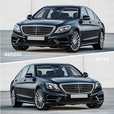 PHARES A LEDS FULL LEDS MERCEDES CLASSE S W222 PHASE 1 LOOK MAYBACH X222 PHASE 2 AVEC FONCTION DTS-DYNAMIC TURN SIGNAL- version 2 (2013/06-2017)