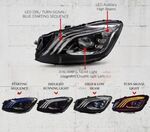 PHARES A LEDS FULL LEDS MERCEDES CLASSE S W222 PHASE 1 LOOK MAYBACH X222 PHASE 2 AVEC FONCTION DTS-DYNAMIC TURN SIGNAL- version 1 (2013/06-2017)