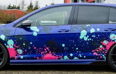 JEU DE BAS DE CAISSE (RAJOUTS EN ABS) VW GOLF VII R OU R LINE ING "CUP" OU "CUPWINGS" "ING LINE" (2012/2020)