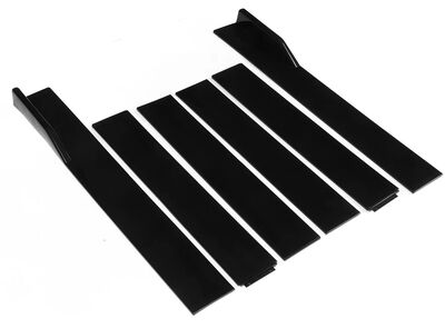 BAS DE CAISSE UNIVERSELS  (RAJOUTS EN ABS PIANO BLACK) EN ABS 200CM "CUPWINGS"