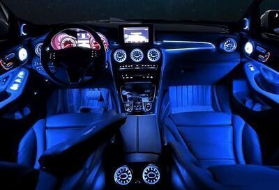 ECLAIRAGE D'AMBIANCE INTERIEURE A LEDS PAR LES GRILLES D'AERATION Mercedes Classe C W205 C205 S205 PHASE 2 (2018-2021)