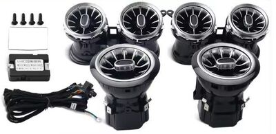 ECLAIRAGE D'AMBIANCE INTERIEURE A LEDS PAR LES GRILLES D'AERATION Mercedes Classe E W213 (2015/2023) MERCEDES CLASSE E COUPE/CABRIOLET W238 (2015/2023)