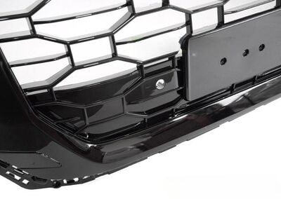 CALANDRE AUDI Q8 4M PHASE 1 STANDARD LOOK RSQ8 PIANO BLACK FINISH (2018+)