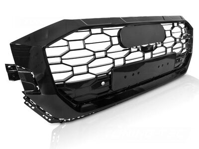 CALANDRE AUDI Q8 4M PHASE 1 STANDARD LOOK RSQ8 PIANO BLACK FINISH (2018+)