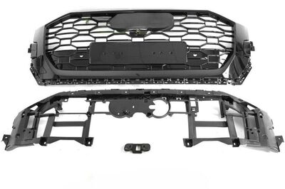 CALANDRE AUDI Q8 4M PHASE 1 STANDARD LOOK RSQ8 PIANO BLACK FINISH (2018+)