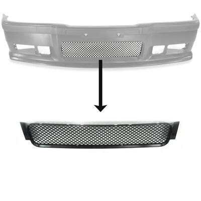 GRILLE DE PARE CHOC AVANT BMW E36 BERLINE,TOURING,COUPE,CABRIOLET OU COMPACT PACK M / LOOK M3 (1990/1998)