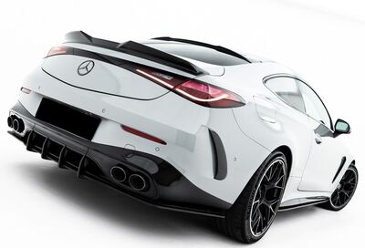 LAME DE PARE CHOC ARRIERE TYPE DIFFUSEUR MERCEDES CLE COUPE C236 53AMG AERO PHASE 1 "DTM LOOK "CNC" (2023+)