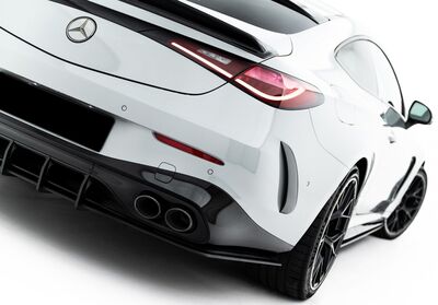 LAME DE PARE CHOC ARRIERE TYPE DIFFUSEUR MERCEDES CLE COUPE C236 53AMG AERO PHASE 1 "DTM LOOK "CNC" (2023+)